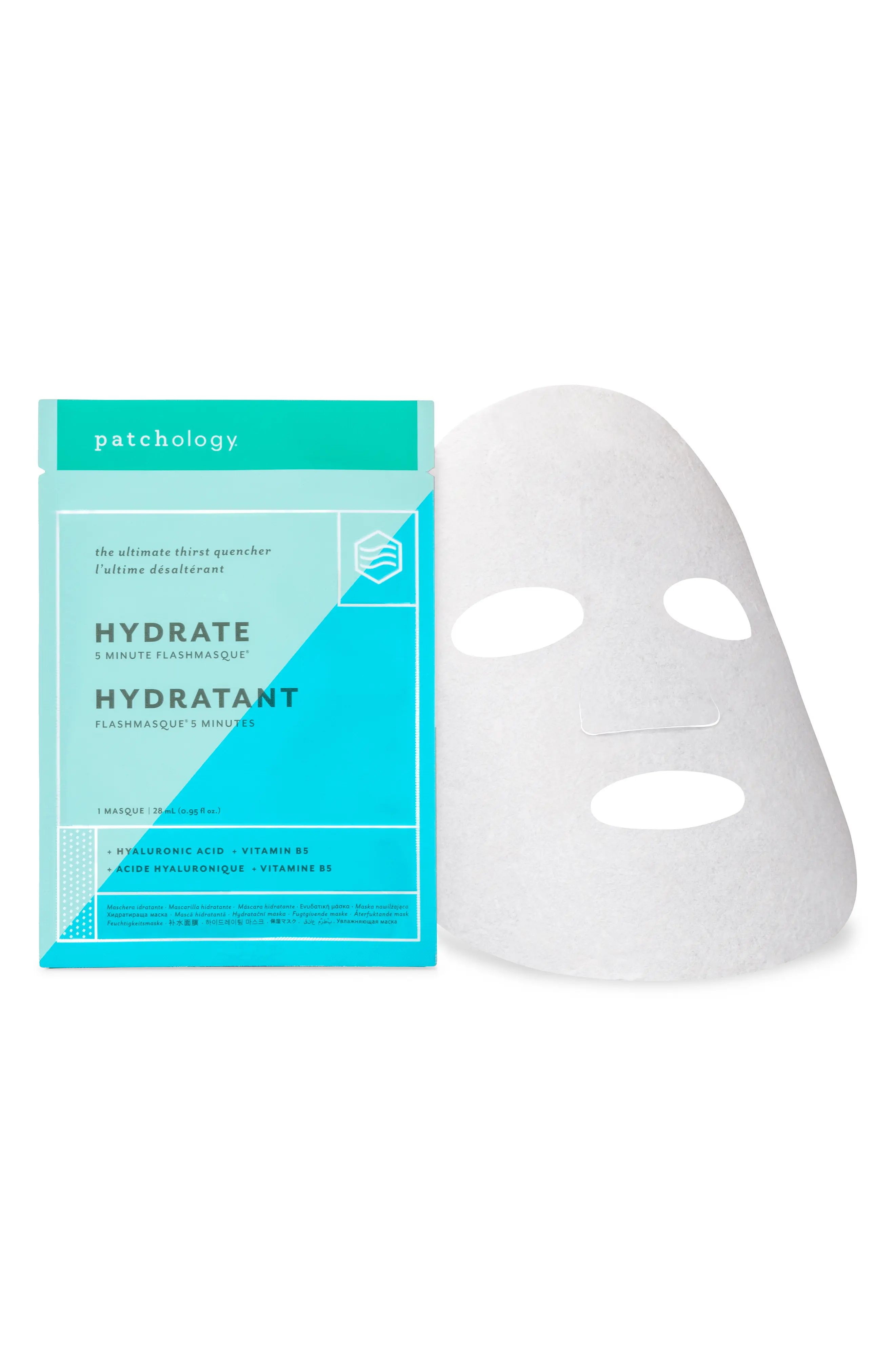 Patchology Flashmasque Hydrate 5-Minute Facial Sheet Mask | Nordstrom