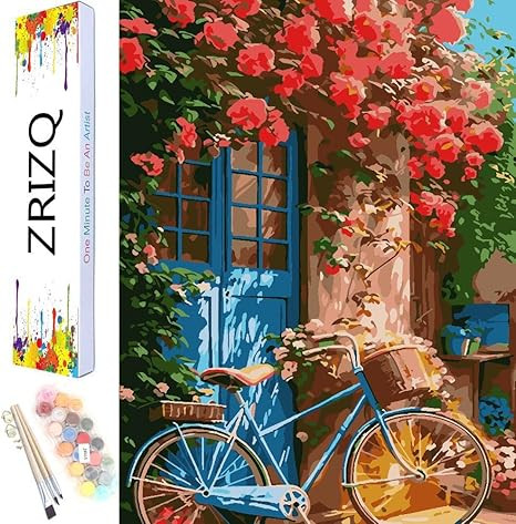 ZRIZQ Paint by Number for Adults Beginners,12" Wx16 L Canvas for Painting Kits for Adults in Colo... | Amazon (US)