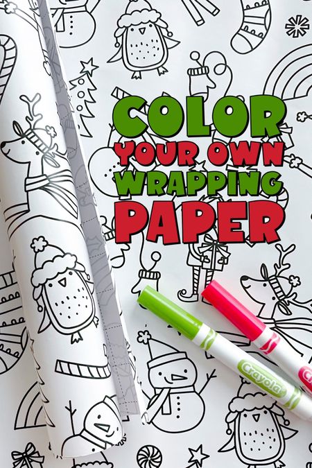 Color your own wrapping paper is so fun for the mini humans!

#LTKkids #LTKSeasonal #LTKHoliday