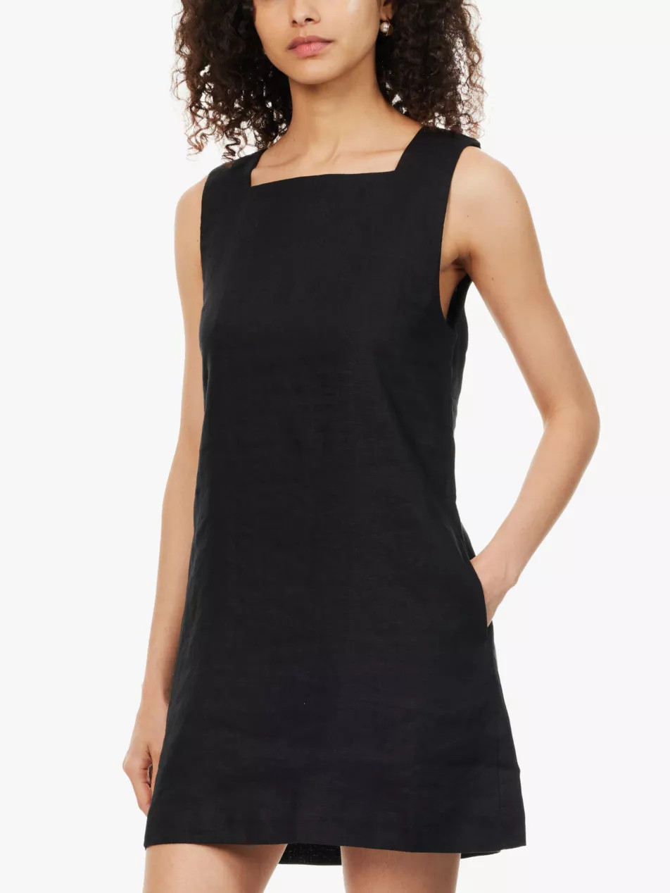 Emma sleeveless linen mini dress | Selfridges