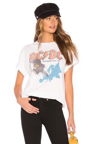 ACDC European Tour Tee in White | Revolve Clothing (Global)