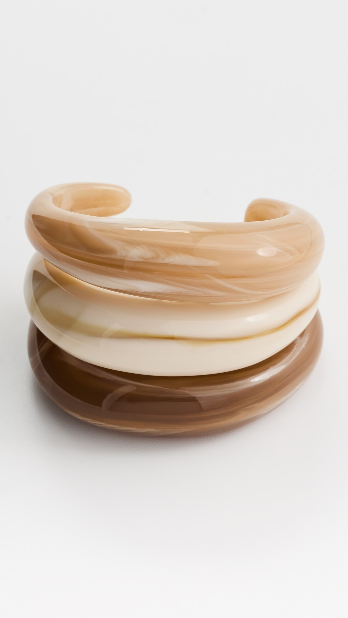 Caramel Cream Resin Bangle Set | Shopbop