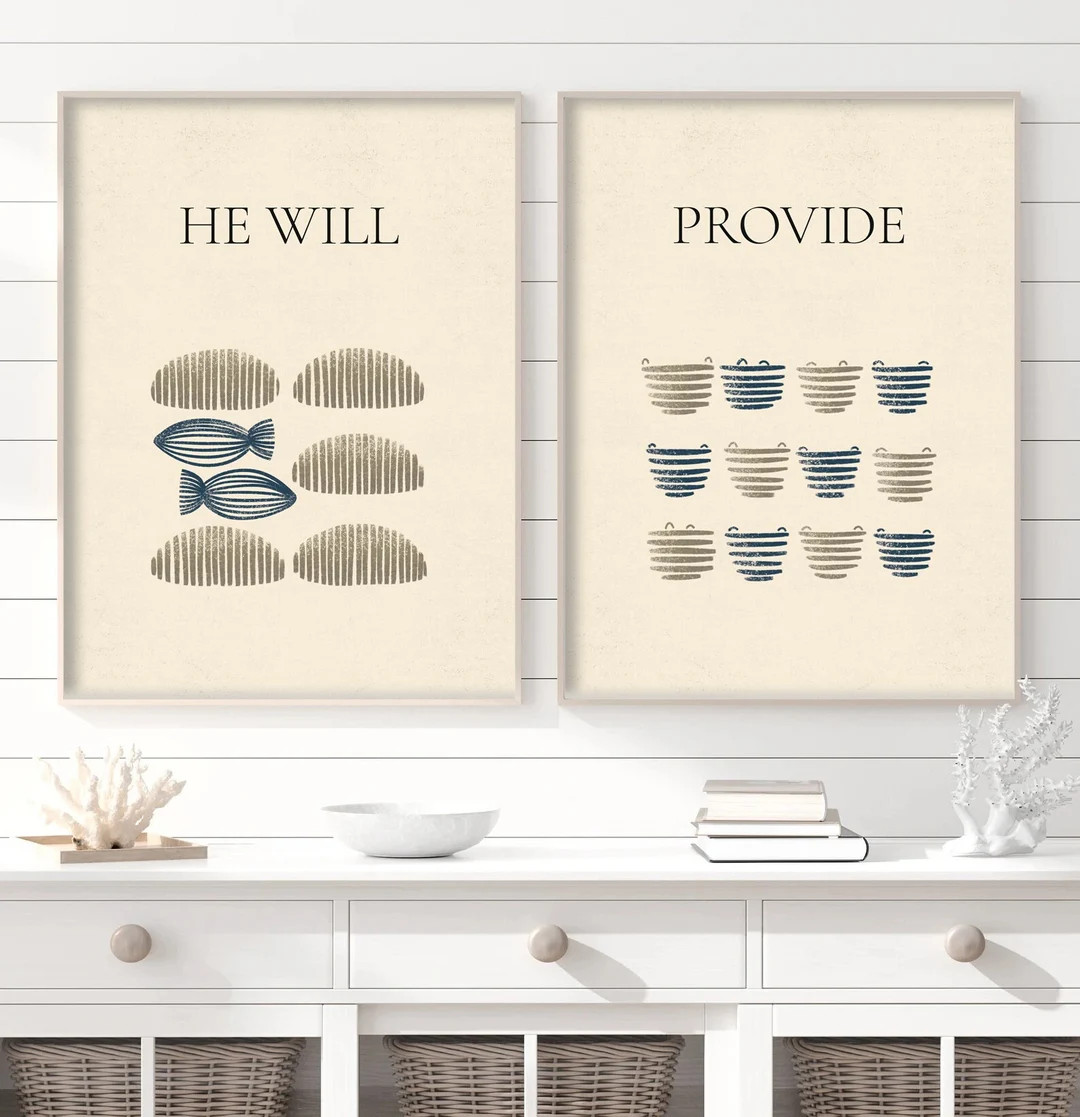 He Will Provide, DIGITAL PRINT, Jesus Feeds 5000, Jesus Art, Jesus Miracle, Jesus the Provider, W... | Etsy (US)