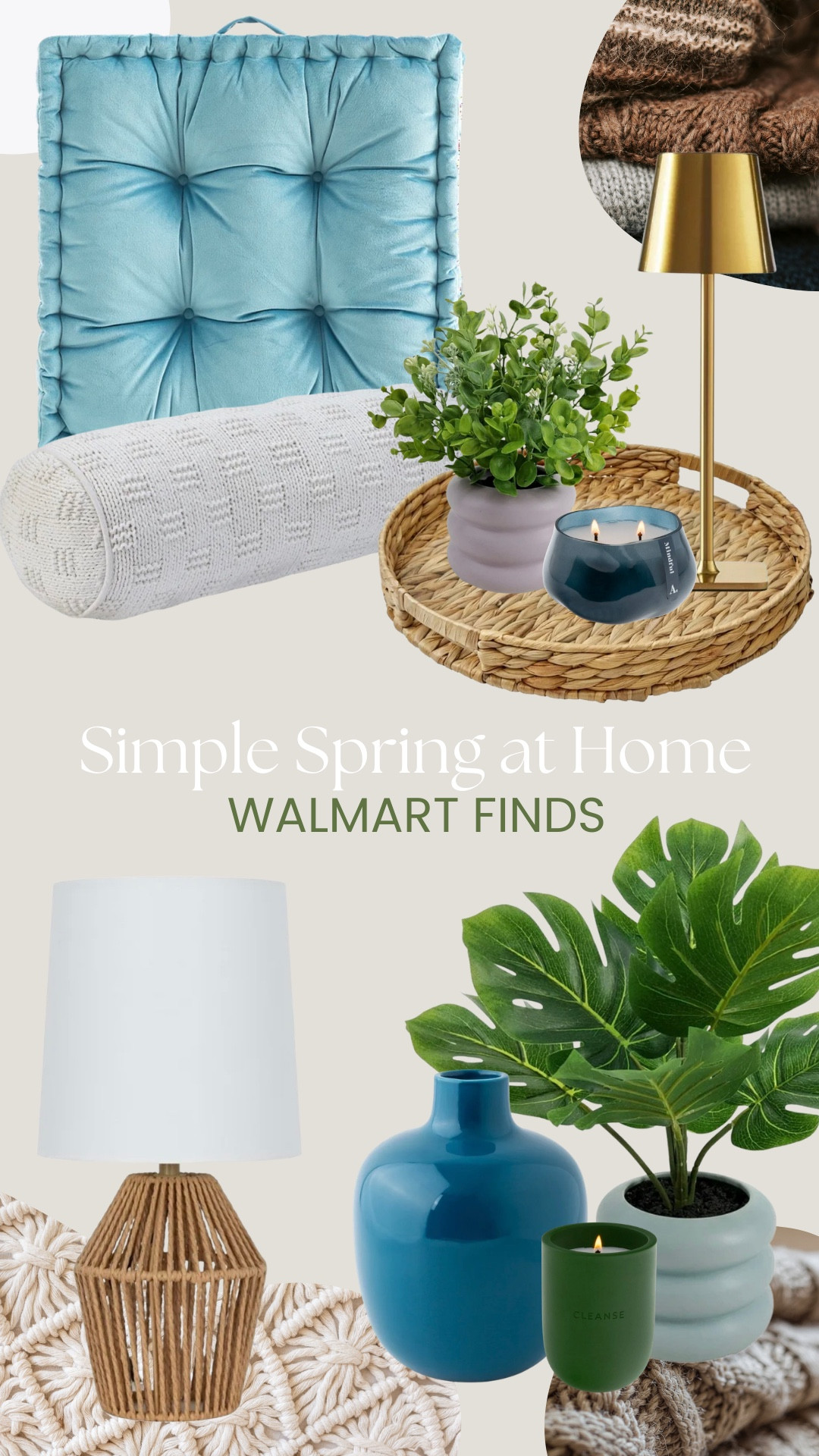 Spring decor that totally surprised me… and I’m obsessed!

Hey sweet friends😍

I’m starting a new series and I can’t wait to share it with you! 

Just like we have our Walking in God’s Word series and Makeup & Skincare series, I’m bringing you a Decor Series, starting with Walmart spring finds that I’m completely obsessed with. 

The dark green is my favorite, but the other colors, I wasn’t so sure at first
Seeing them all together in the store? So perfect. 

I’ll be sharing candles, lamps, little accents, floor pillows, greenery, and woven trays, all the cozy spring vibes without a full home makeover.

Can’t wait to take you along for this series! Which color are you drawn to first? Comment below 👇🏼

Welcome to the Decor Series!