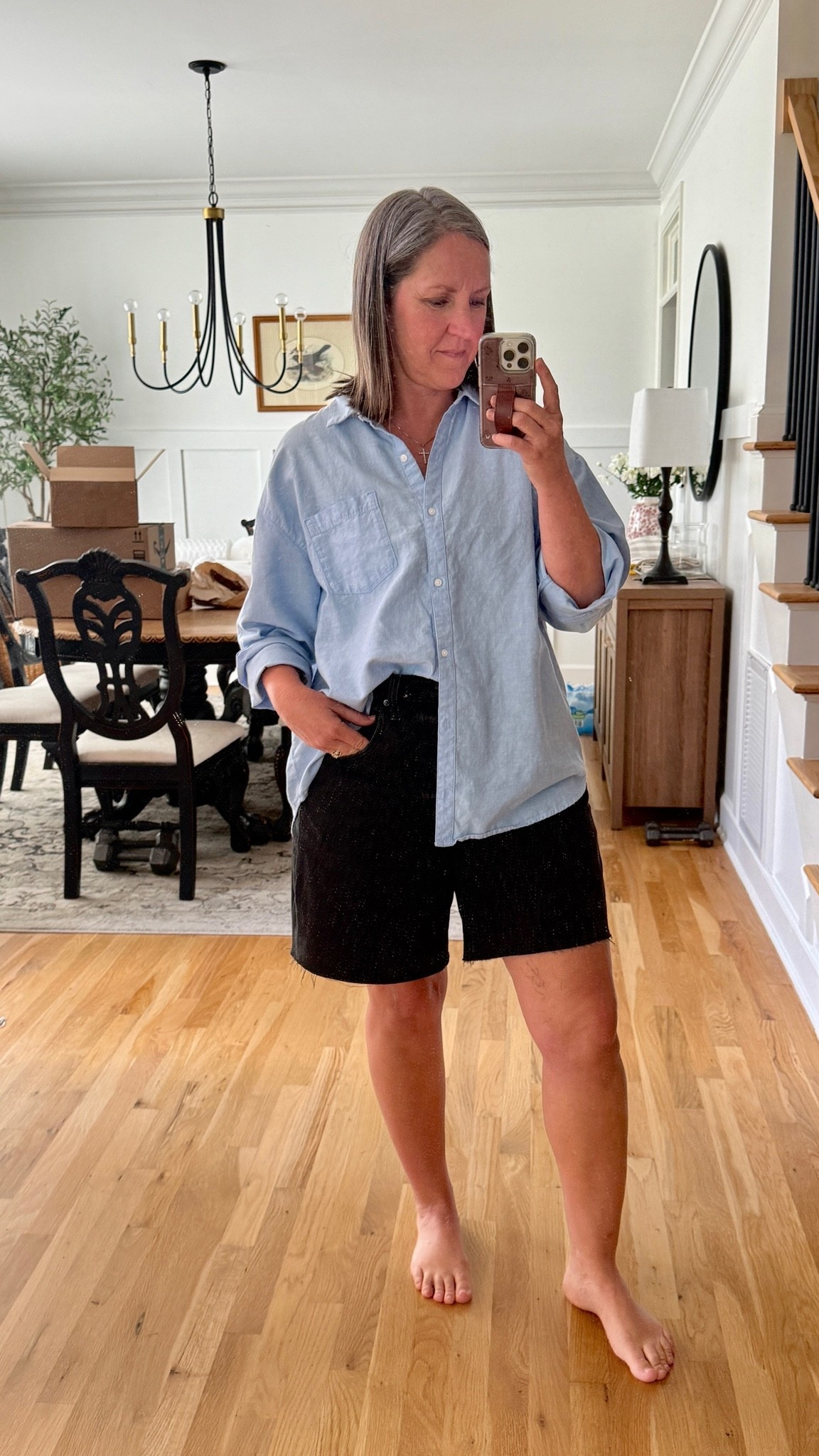 I sized up in the Jean shorts for extra baggy look ♥️

#LTKMidsize #LTKSaleAlert #LTKOver40