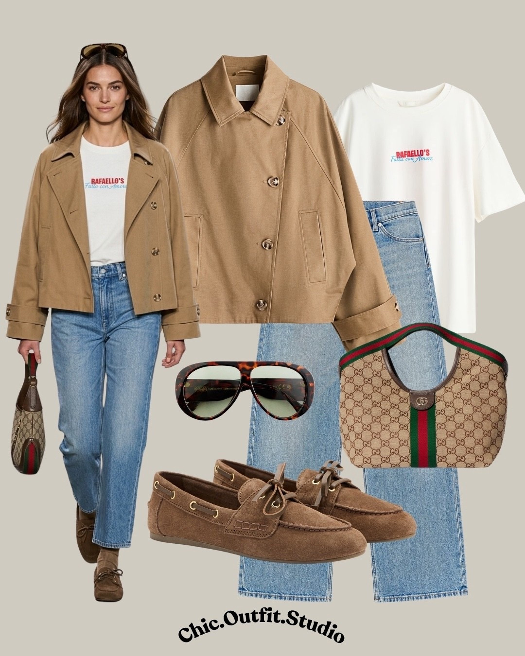 Cropped Trench + White Tee + Denim (Casual Everyday Outfit)
✨A cropped trench paired with denim and a simple tee creates an easy everyday outfit perfect for weekend outings, casual Fridays, travel days, or coffee runs. A relaxed yet put-together look that blends comfort and structure for a modern spring wardrobe.
✨Tags: short trench casual outfit, denim outfit ideas women, spring casual chic outfit, everyday elevated basics, minimalist spring wardrobe, european casual style, weekend outfit ideas, effortless layering outfit, classic casual chic

#LTKspring #LTKshoes #LTKbag