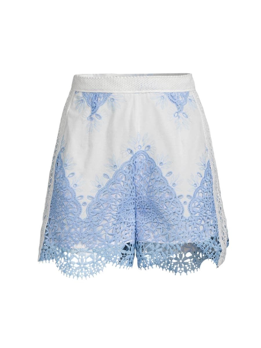 Evarae Layla Cotton Lace Shorts | Saks Fifth Avenue