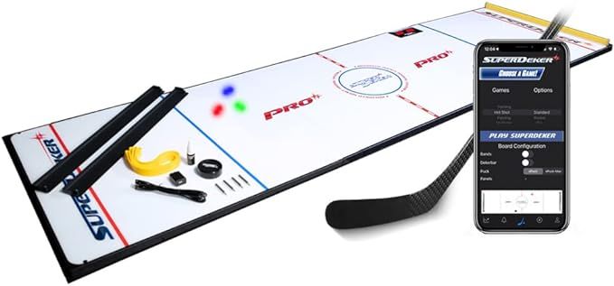 SuperDekerPRO Advanced Ice Hockey Training System - Real Ice Feel, Cordless, Modular Stickhandlin... | Amazon (US)
