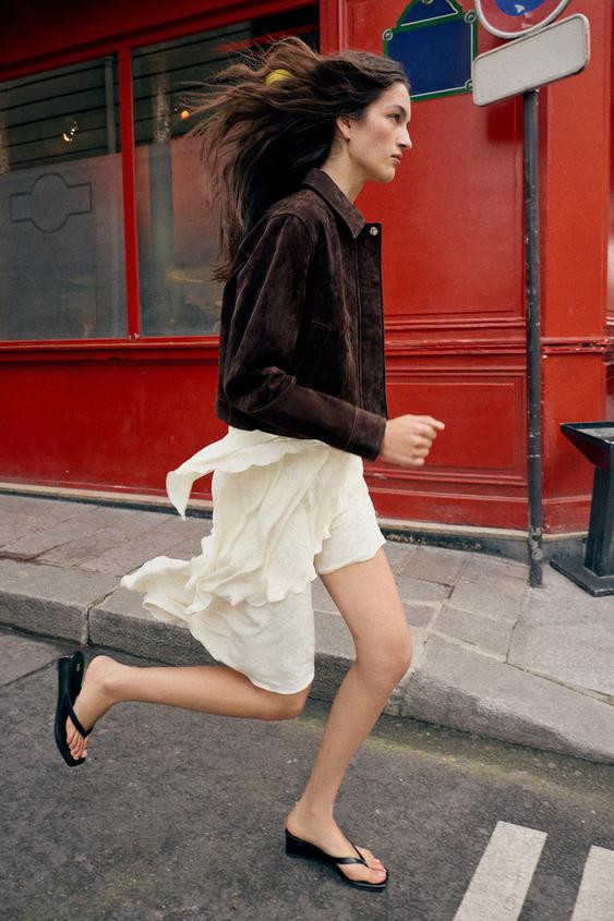 100% SUEDE LEATHER JACKET | Zara US