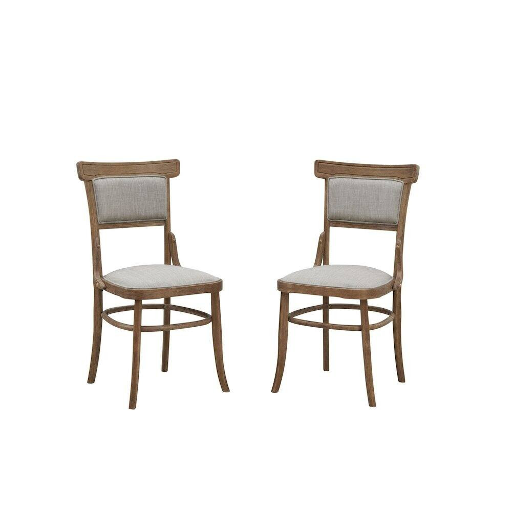Carolina Chair & Table - Diana Dining Chair - Set of 2 - Vintage Honey - Linen Upholstery - Yellow | Best Buy U.S.