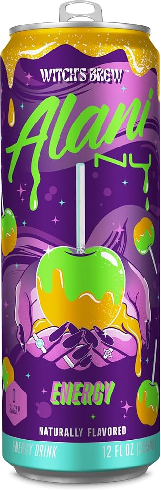 Alani Nu Sugar-Free Energy Drink, Pre-Workout Performance, Witch's Brew, 12 oz Cans (Pack of 12) | Amazon (US)