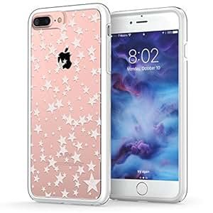 iPhone 7 Plus Case, Stars iPhone 8 Plus Case, True Color Floating Stars Design PRINTED on Clear Hybr | Amazon (US)