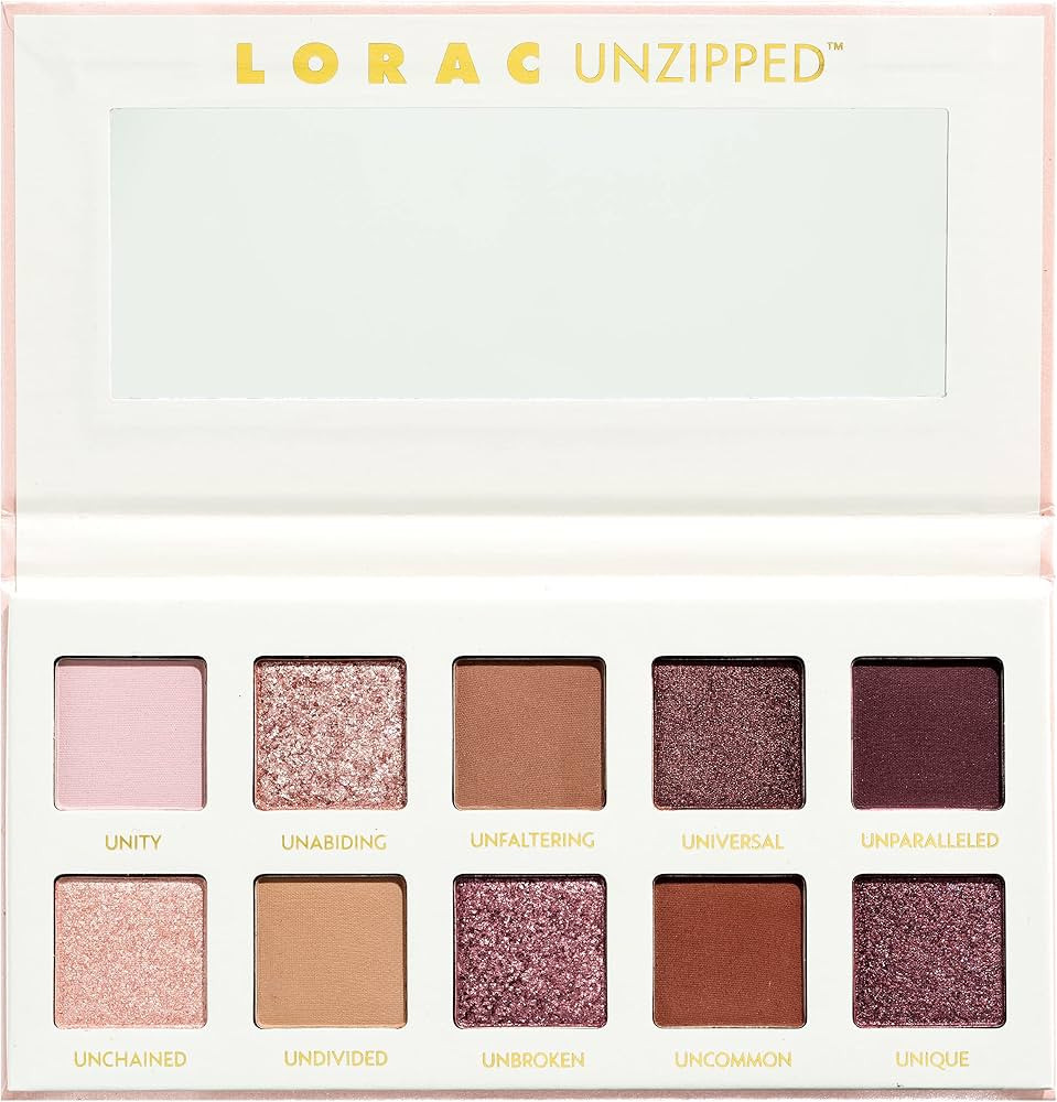 LORAC Unzipped Eyeshadow Palette, Matte And Glitter Finish | Amazon (US)