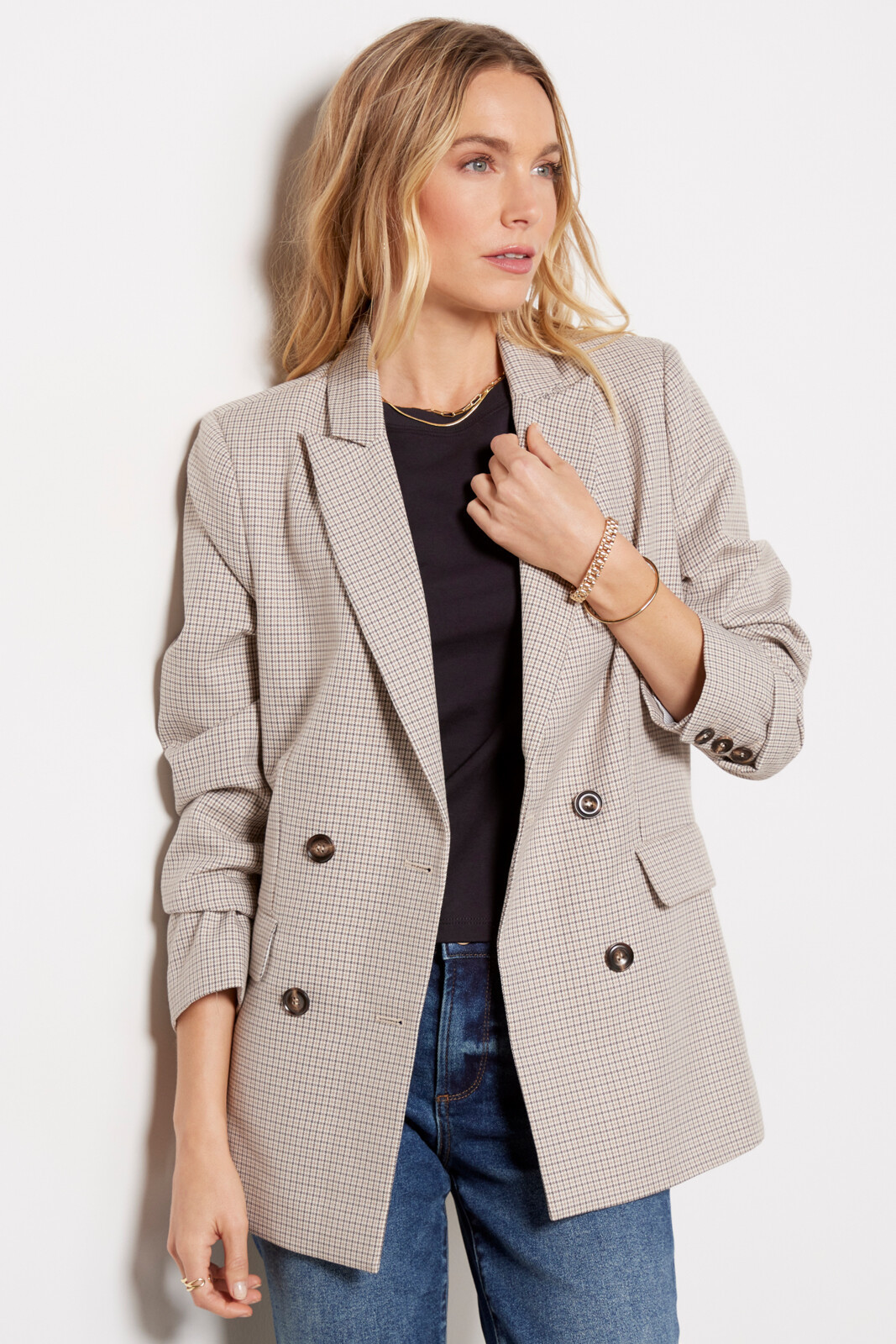 Fern Plaid Blazer | Evereve