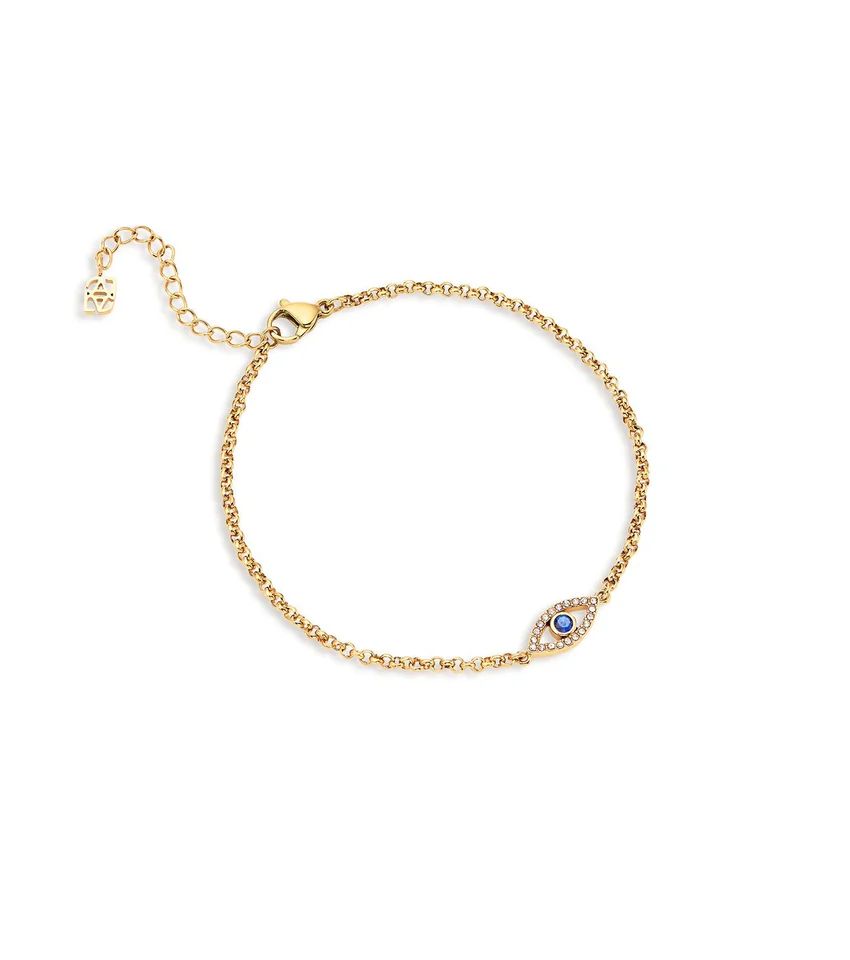 Custom Evil Eye Bracelet (Gold) | Abbott Lyon