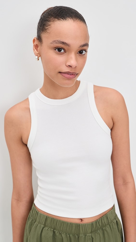 Lexi Rib Sun In High Neck Crop Tank | Shopbop