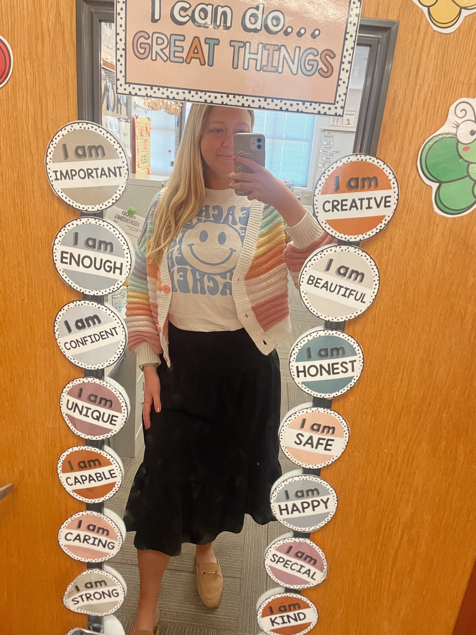 Happy Monday! 
Spring ootd 
Rainbow teacher outfit
Seasonal ootd 

#LTKStyleTip #LTKSeasonal #LTKWorkwear