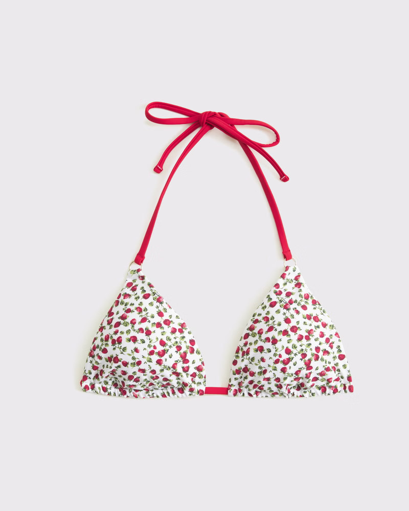 O-Ring Halter String Triangle Bikini Top | Abercrombie & Fitch (US)