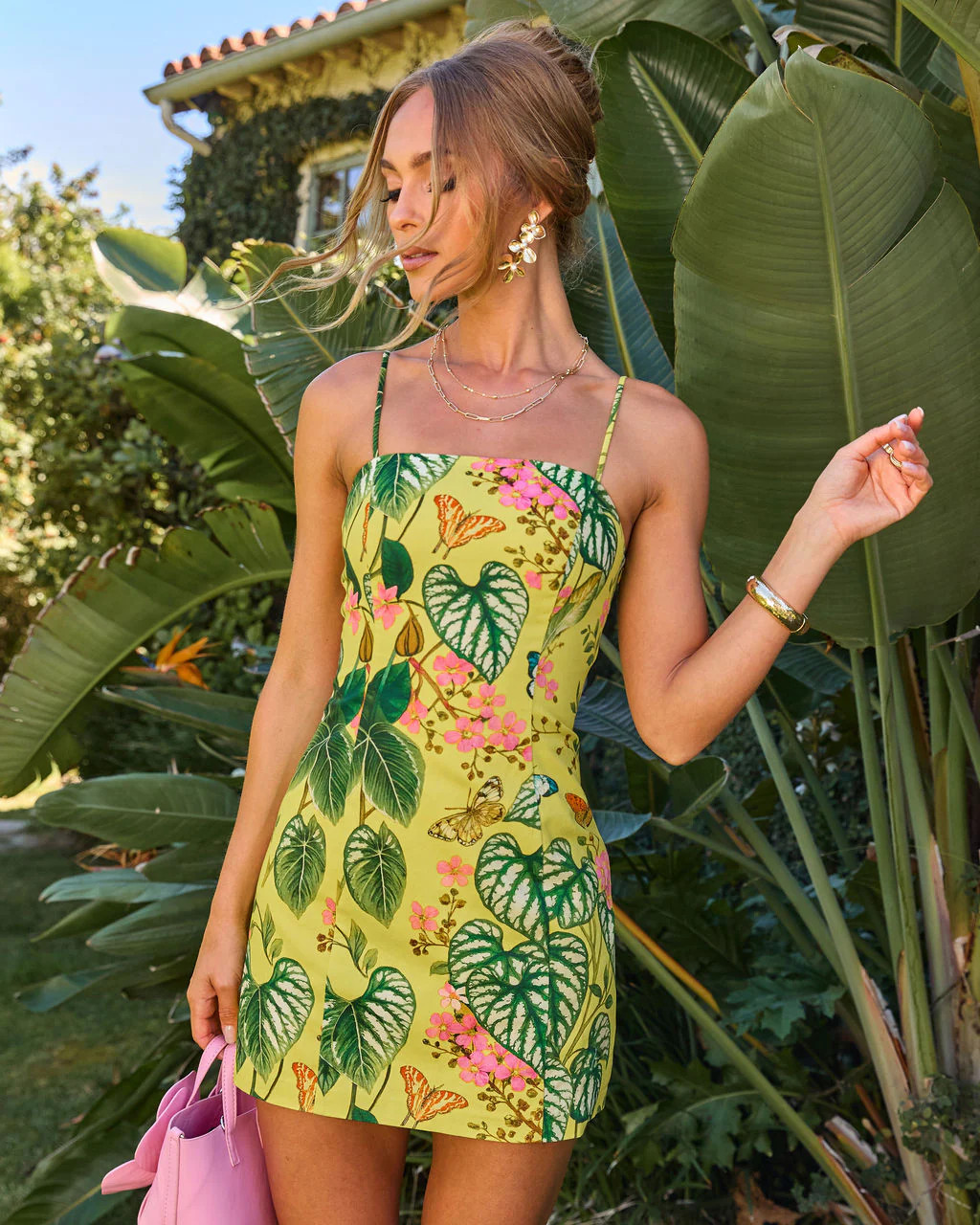 Sunset Frequency Tropical Print Mini Dress | VICI