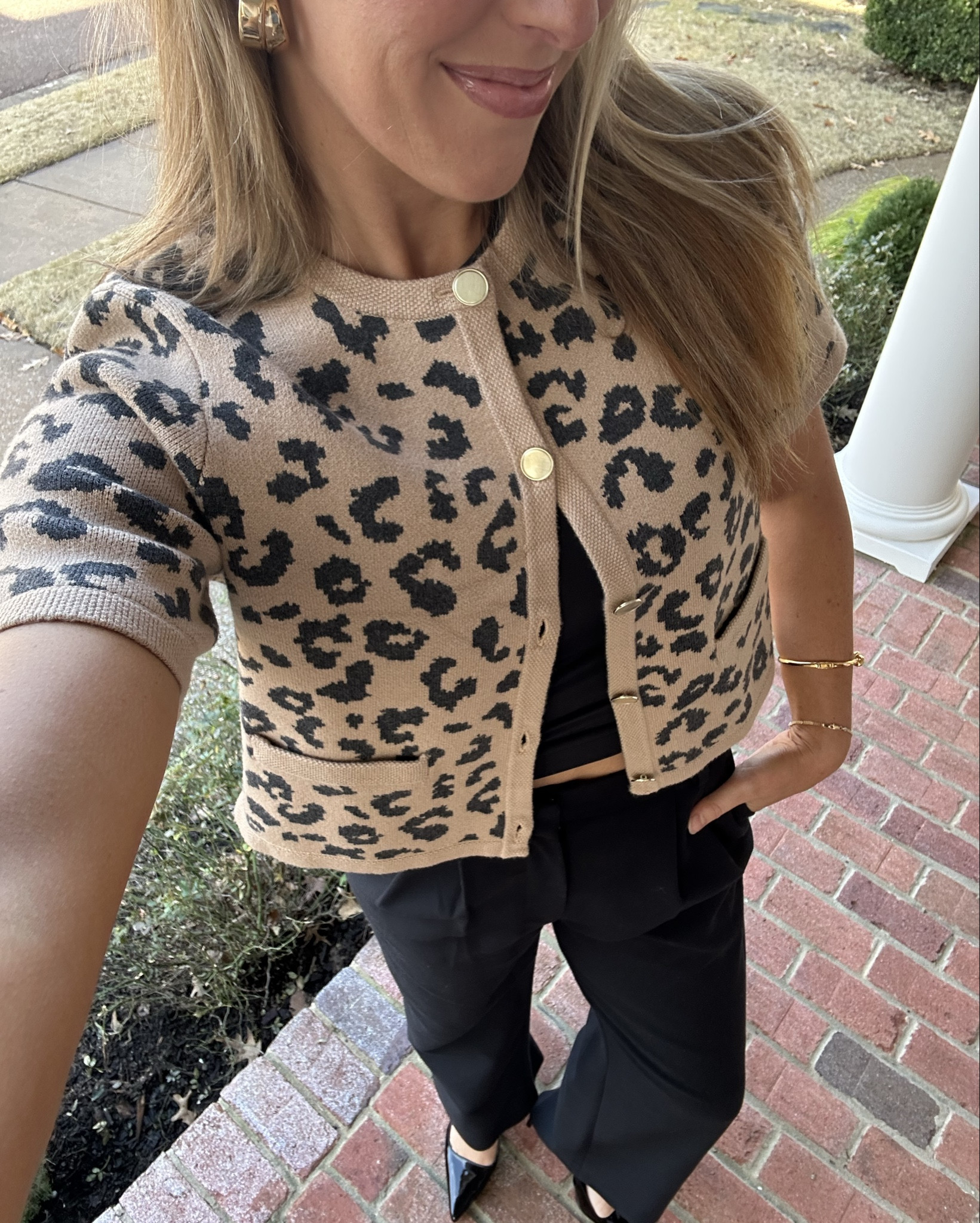 Leopard is always a good idea!!🐆

Abercrombie Winter Sale going on now! My go-to trousers and leopard sweater!

Skims layering shirt 
Kate spade accessories 
Vince Camuto heels 
Anthropologie purse 

#LTKSaleAlert #LTKHoliday #LTKGiftGuide