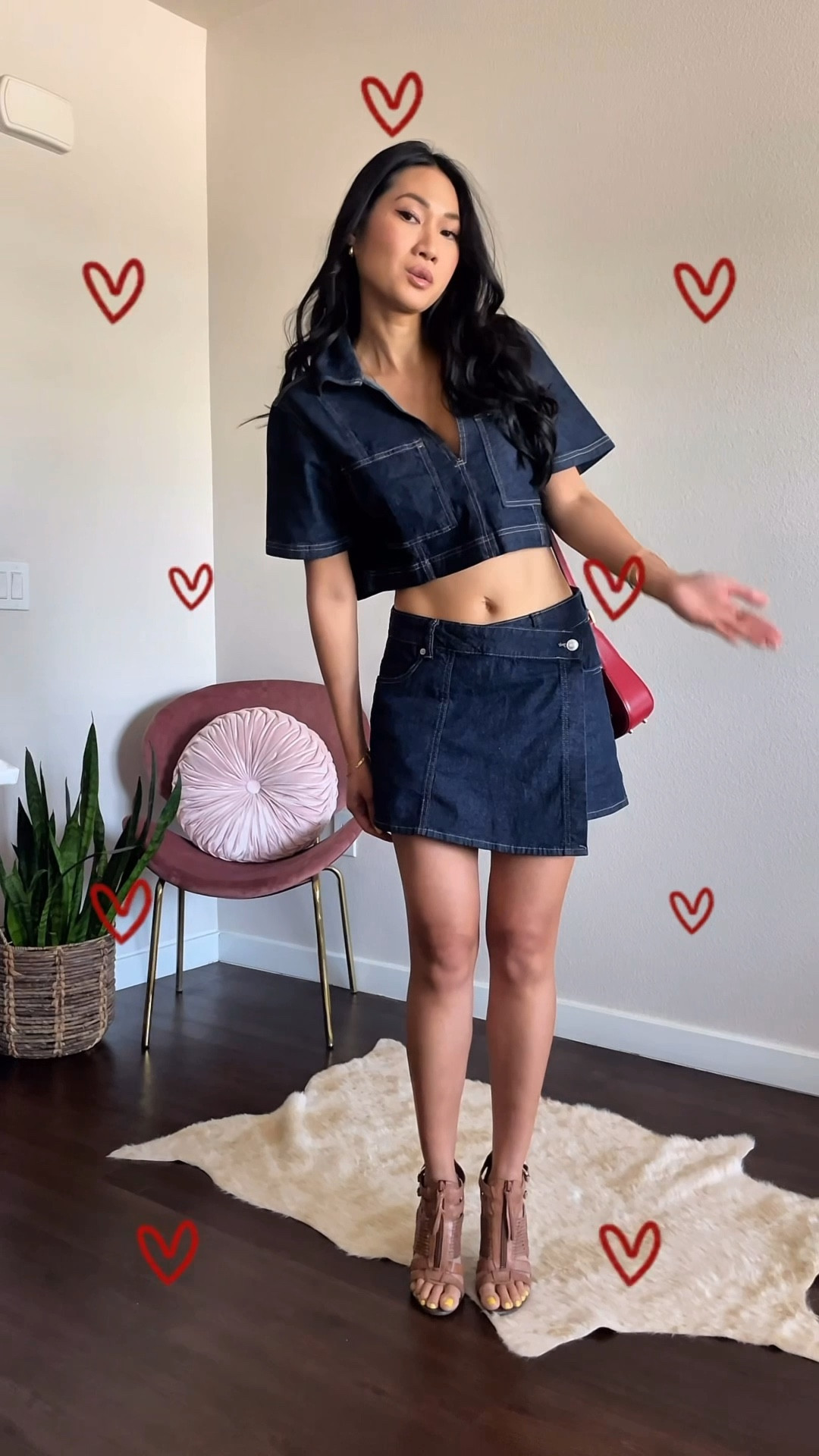 Denim on denim outfit / Canadian Tuxedo 💙 denim crop top and denim skort 

How to wear denim on denim 

#LTKStyleTip #LTKFindsUnder100 #LTKSaleAlert
