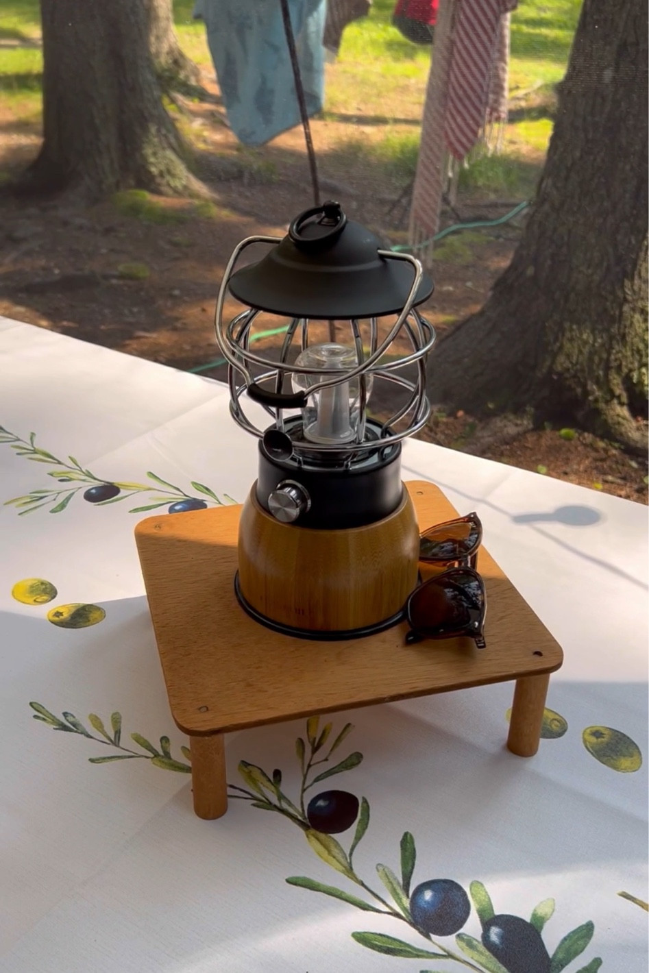 I use this little rechargeable lantern all year 💗