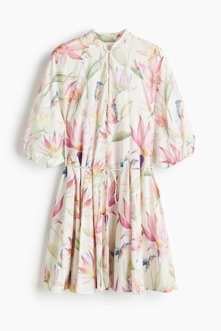 H & M - Tie-Belt Dress - White | H&M (US + CA)