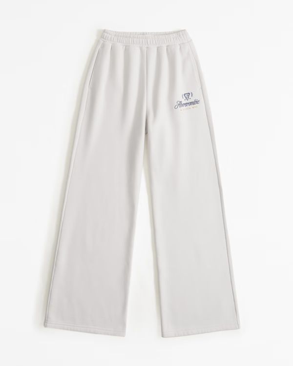 Relaxed Straight Logo Sweatpant | Abercrombie & Fitch (UK)