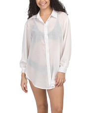 Cover-up Beach Shirt With Tie Sides | Cover-ups | Marshalls | Marshalls