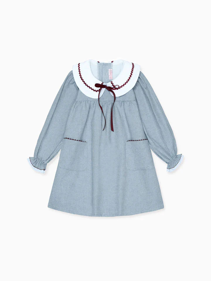 Blue Iris Girl Empire Dress | La Coqueta (US)