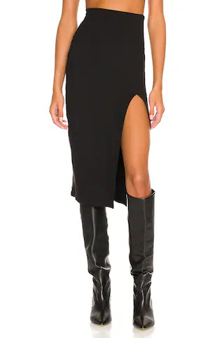 Lovers and Friends Liv Midi Skirt in Black from Revolve.com | Revolve Clothing (Global)