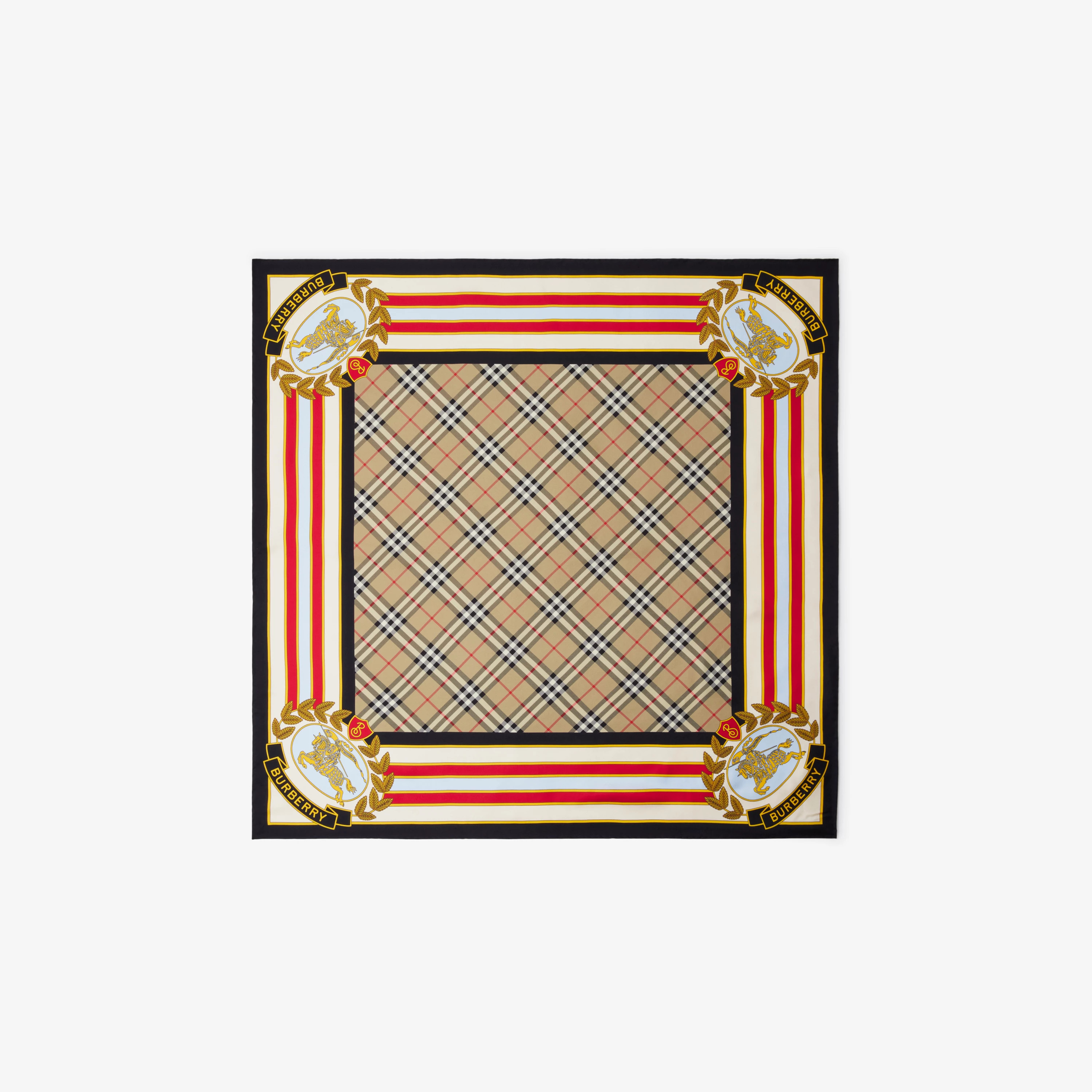 Montage Silk Scarf in Archive Beige/pale Blue | Burberry® Official | Burberry (US)