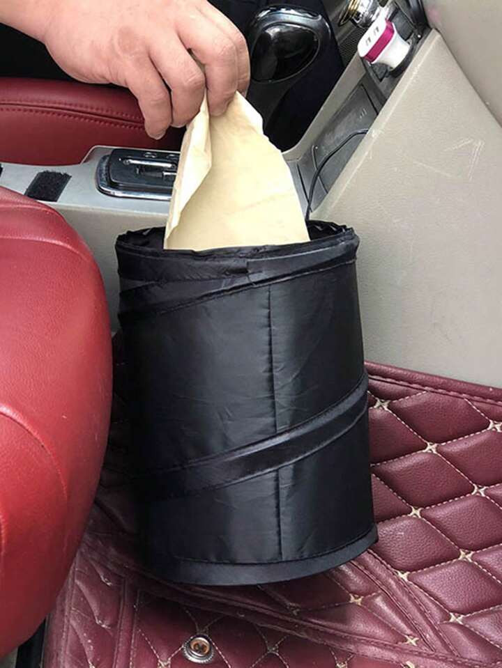 Portable Black Foldable Car Trash Can | SHEIN