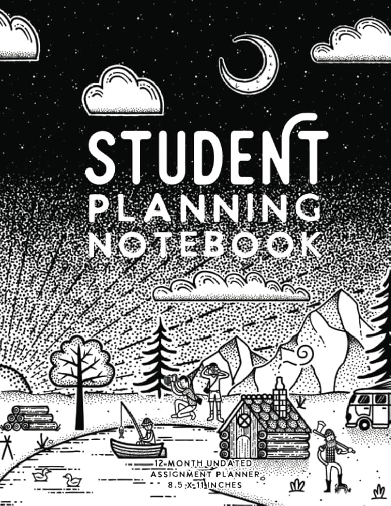 Student Weekly Planning Notebook (Wildscape Series): 12 Month Undated Academic Planner by schooln... | Amazon (US)