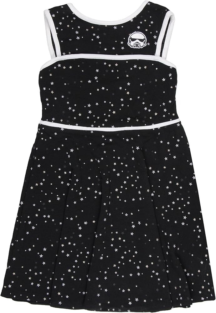 STAR WARS Girls Tsum Tsum Stormtrooper Youth Kids Skater Dress | Amazon (US)