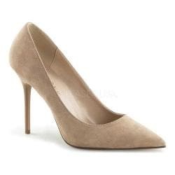 Women's Pleaser Classique 20 Pump Nude Suede | Bed Bath & Beyond