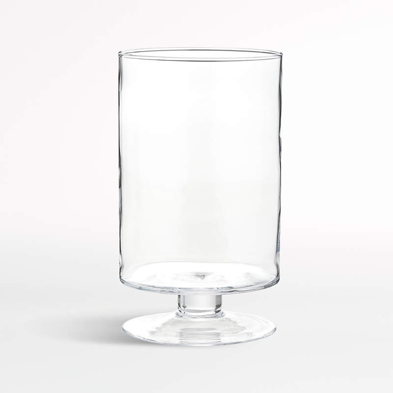 London Clear Hurricane Candle Holder 13.5" | Crate & Barrel