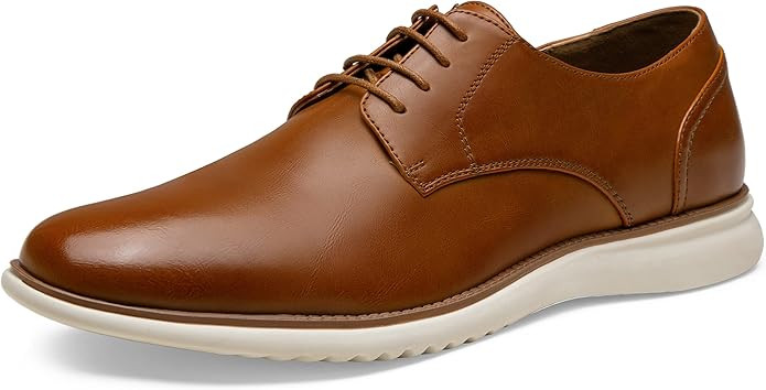 Jousen Men's Dress Shoes Brogue Formal Lace Up Oxfords Shoes | Amazon (US)