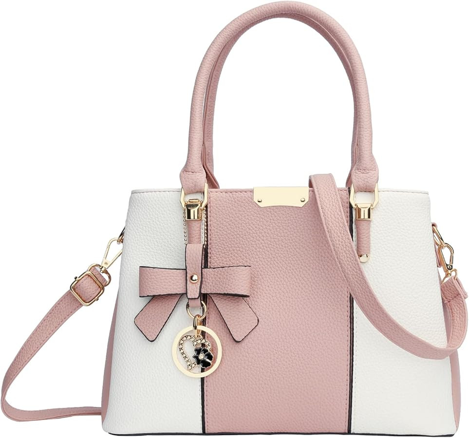 KKXIU 3 Zippered Compartments Purses and Handbags for Women Top Handle Satchel Shoulder Ladies Ba... | Amazon (US)