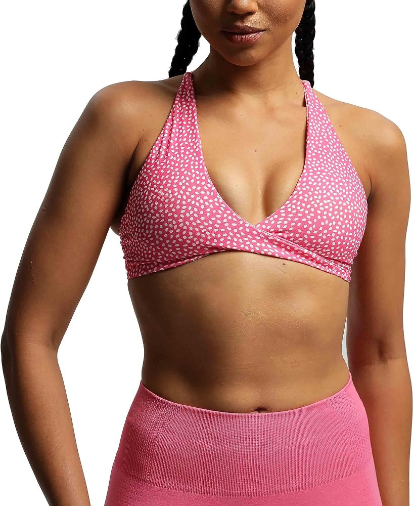 Aoxjox Women's Workout Sports Bras Fitness Backless Padded Sienna Low Impact Bra Yoga Crop Tank T... | Amazon (US)