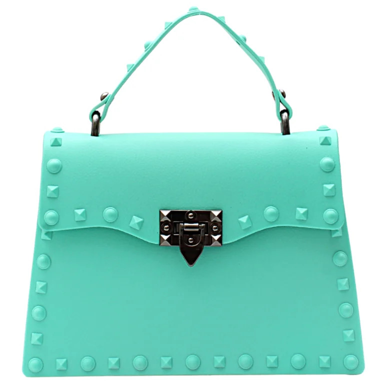 DASTI Brand Female Studded Handbag Crossbody Jelly Purse for Women Medium Mint | Walmart (US)
