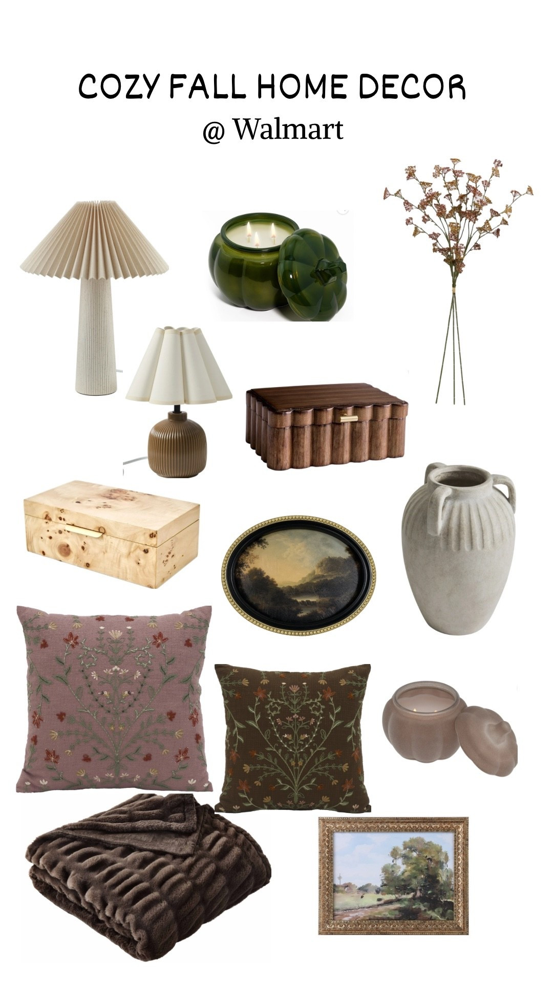 Cozy affordable fall home decor at Walmart! Loving the ribbed ceramic lamps!! 

#LTKFindsUnder50 #LTKSeasonal #LTKHome