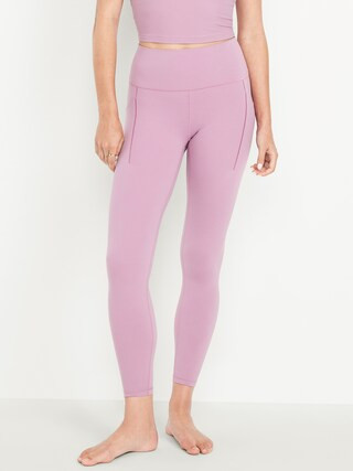 High-Waisted StudioSmooth 7/8 Pocket Leggings | Old Navy (US)