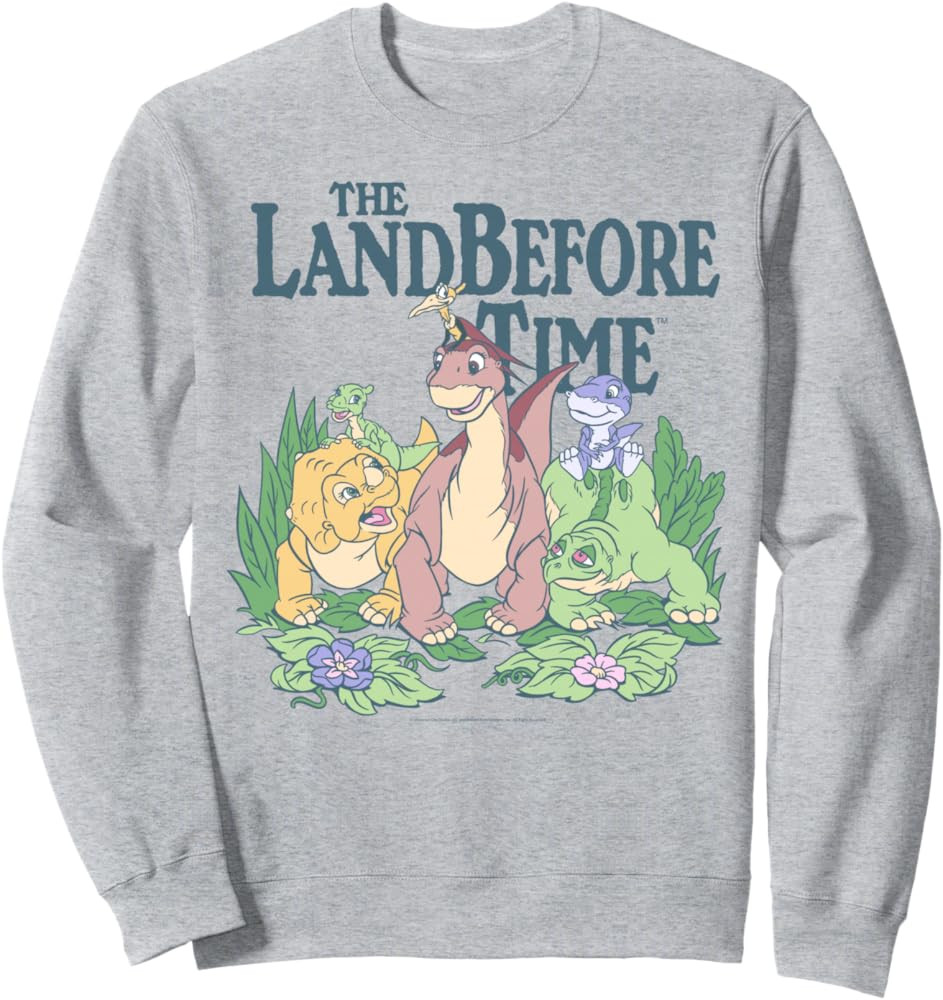 Land Before Time Pastel Dinosaur Friends Sweatshirt | Amazon (US)