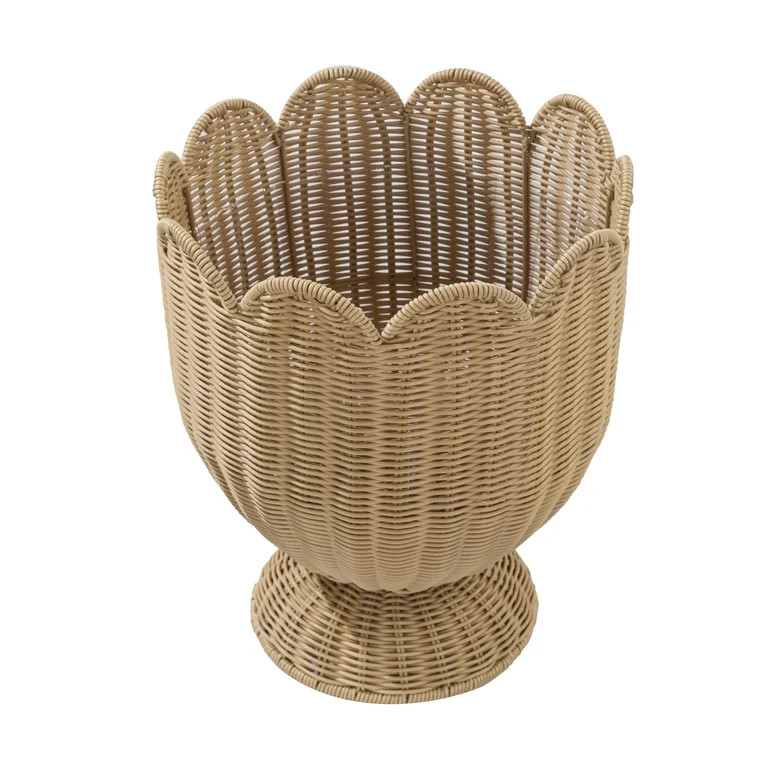 My Texas House Hand Woven Scalloped Patriotic Planter 14in x 12in | Walmart (US)