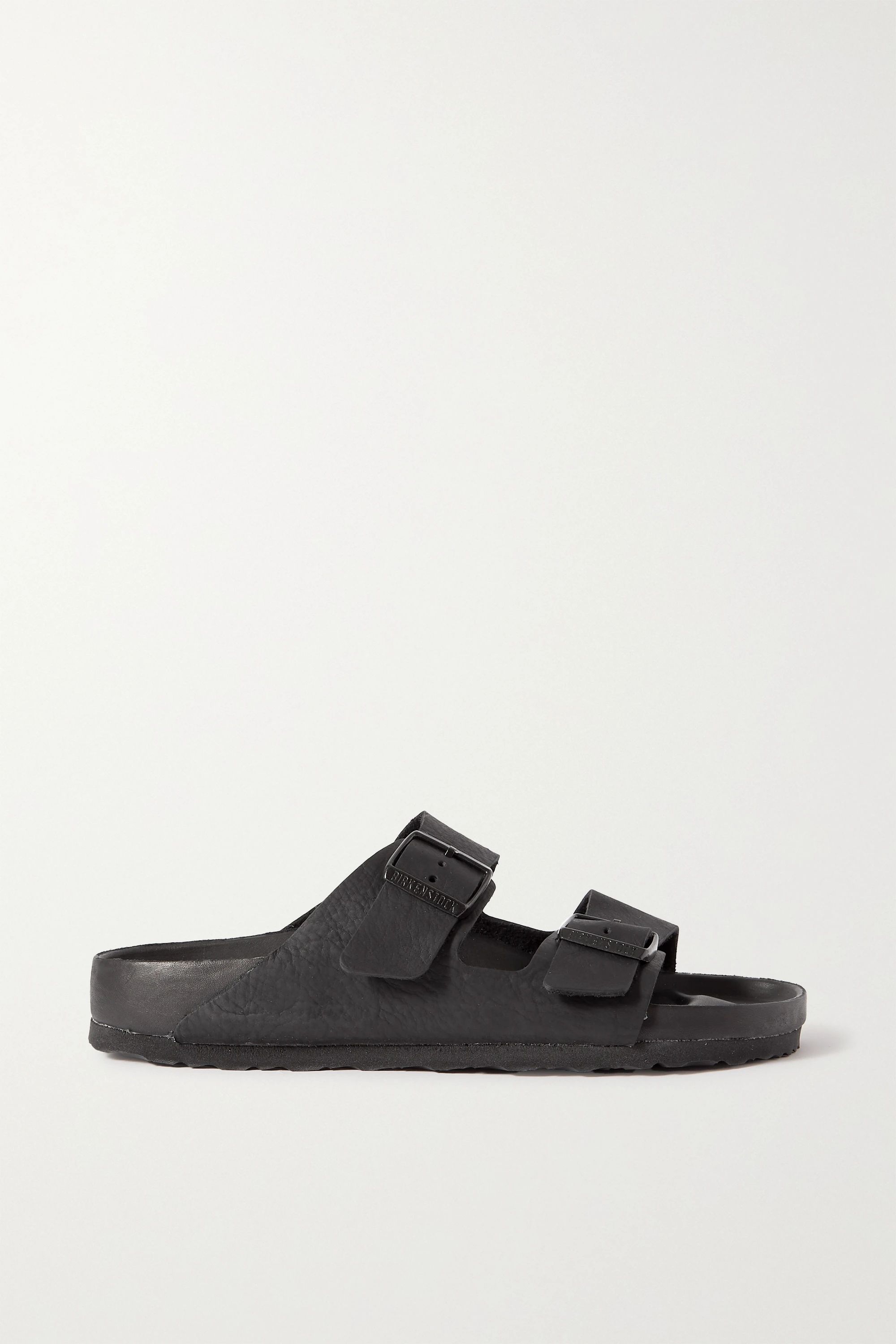 Black Arizona textured-leather sandals | Birkenstock | NET-A-PORTER | NET-A-PORTER (UK & EU)