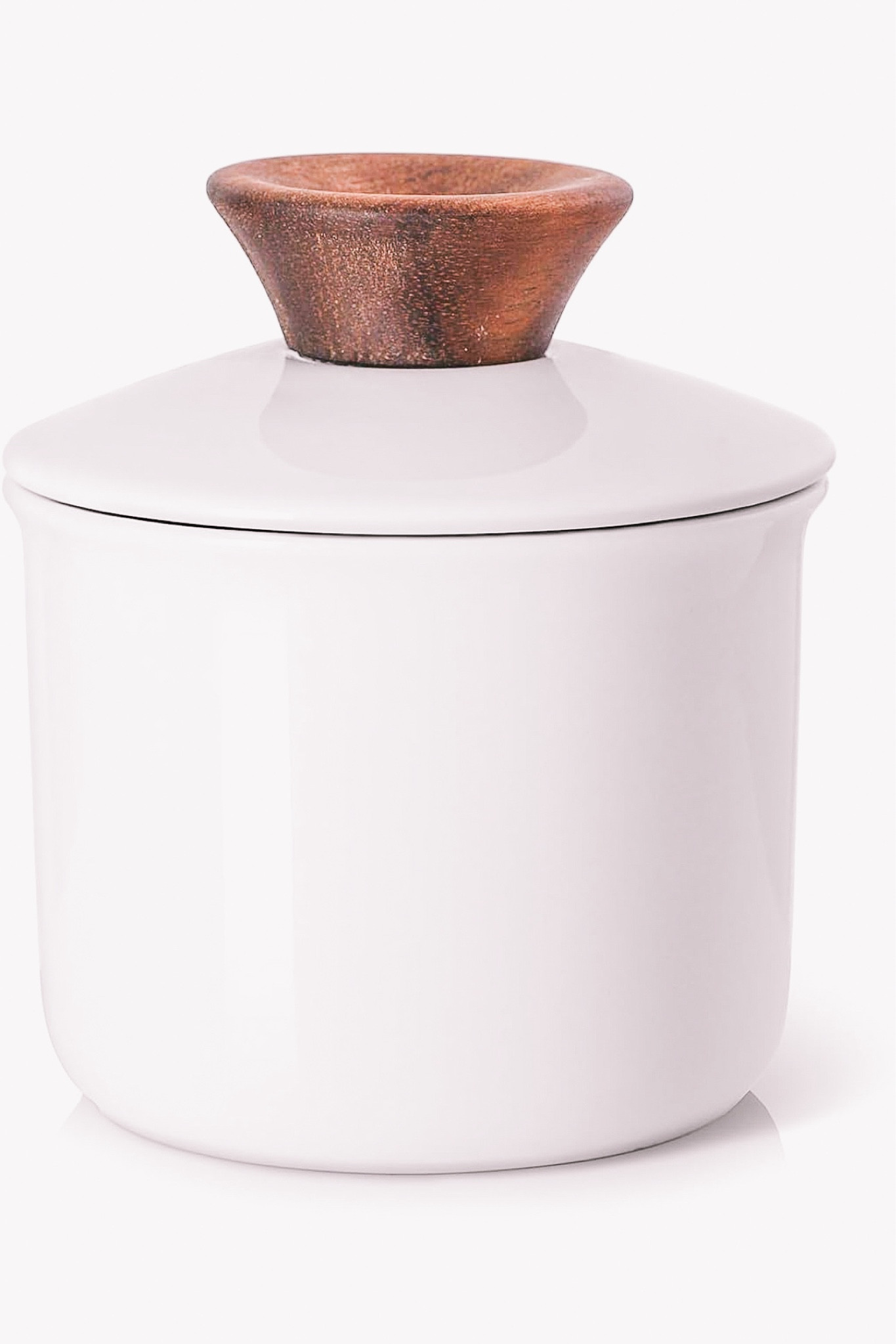 DOWAN Butter Crock for Counter, French Butter Keeper Crock with Water, Ceramic Airtight Butter Dish with Wood Knob Lid for Soft Butter, White; kitchen must-haves; unique kitchen finds; IrisElizabeth 

#LTKGiftGuide #LTKhome #LTKCyberWeek