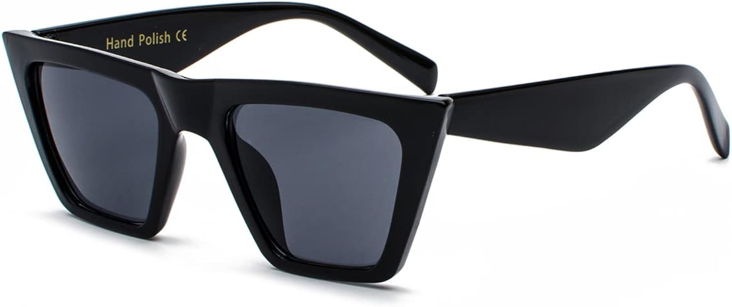GLEYEMOR Oversized Square Cat Eye Sunglasses for Women, Women’s Trendy Cateye Sunglasses | Amazon (US)