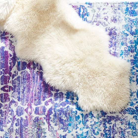 Double Sheepskin Rug - Ivory | Pottery Barn Teen