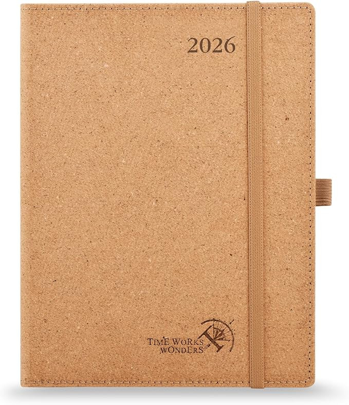 POPRUN 2026 Planner - 2026 Recycled Weekly Planner[6.5''x 8.5''- Italian Regenrated Leather Hard ... | Amazon (US)